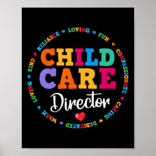 Poster Directeur de crèche Équipe de garderie Fournisseur