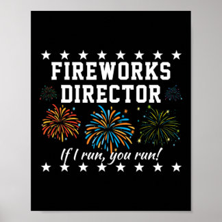 Poster Directeur de Feu d'Artifice Si Je Cours, Vous Cour