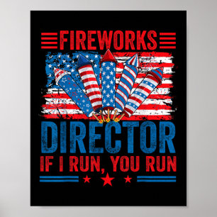 Poster Directeur de Feux d'Artifice - Je Cours Vous Coure