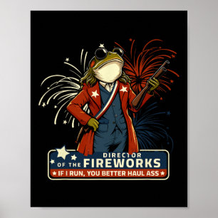 Poster Directeur de feux d'artifice si je cours vous mieu