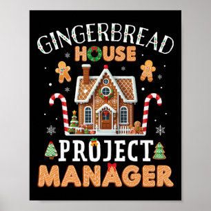 Poster Directeur de projet Maison en pain d'épices Roi de