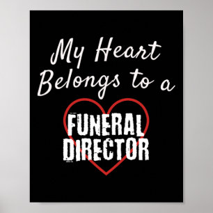 Poster Directeur Funéraire Mon Cœur Appartient À L'amour 