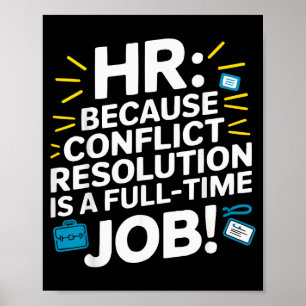 Poster Directeur RH Ressources Humaines Employé Drame sur