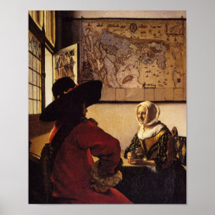 Poster Dirigeant et fille riante