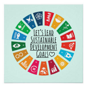 Poster Dirigons les ODD de l'ONU Objectifs de développeme