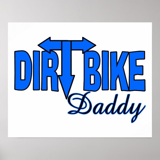 Poster Dirt Bike papa (Devant)