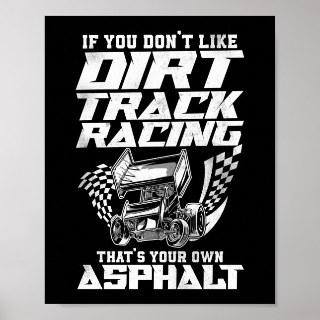 Poster Dirt Track Racing Si Vous N'Aimez Pas Dirt Track (Devant)