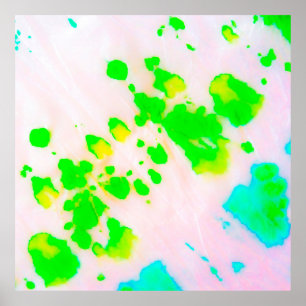 Poster Dirty Art Graffiti. Abstract Decorative Sunny Ikat