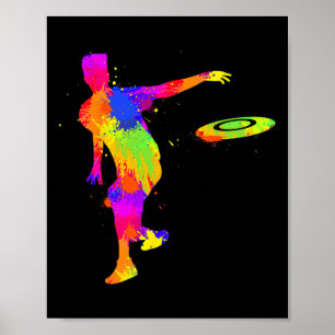 Poster Disc Golf Frisbee Hommes Garçons Enfants