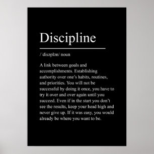 Poster discipline, motivation, devis, gym, inspiration, f