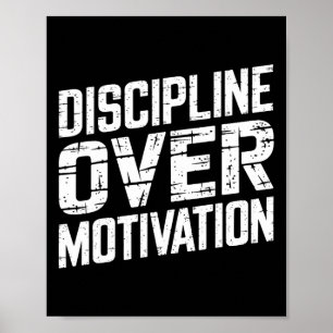 Poster Discipline sur la motivation Gymnase entraînement