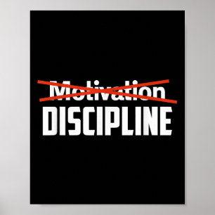 Poster Discipline sur la motivation Sigma Grindset Résist