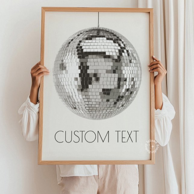 Poster Disco Ball Wall Art personnalisé (Disco Ball Wall Art Personalized)