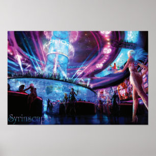 Poster Disco de Cyberpunk de Syrinscape