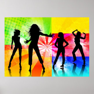 Poster Disco Girls