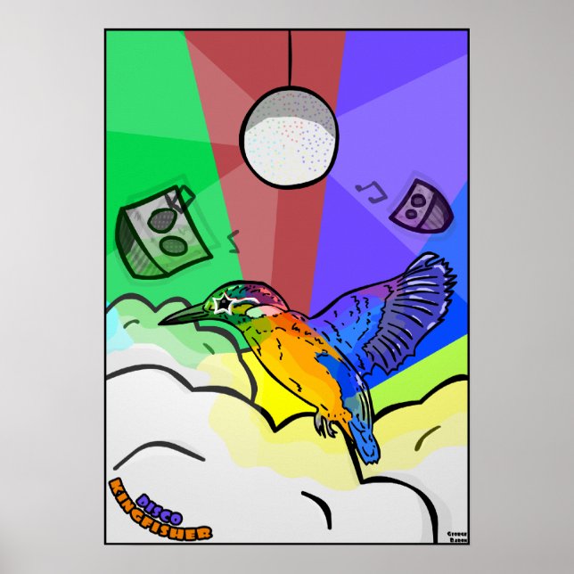 Poster Disco Kingfisher (Devant)
