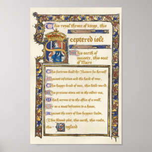 Poster Discours "Cette île sensible" - Richard II