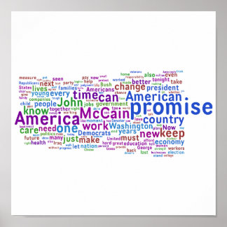 Poster Discours d'acceptation de Barack Obama