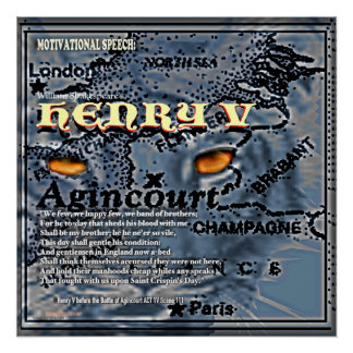 Poster Discours motivant Henry V