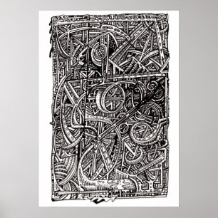 Poster Disjonction, Dessin d'encre