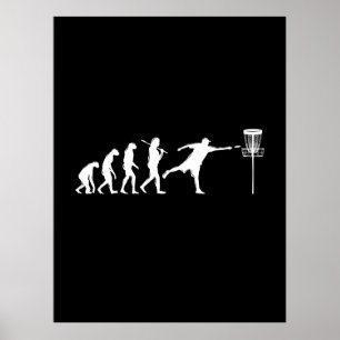 Poster Disk Golf Evolution Disk Golf Cadeaux