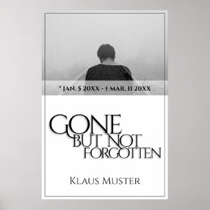 Poster Disparu mais pas oublié - Clair