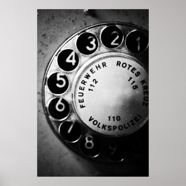 Poster Disque de sélection téléphonique (Devant)