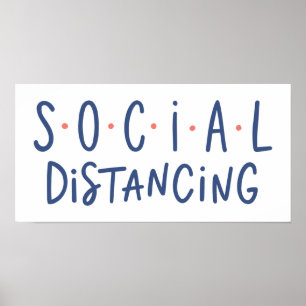 Poster Distances sociales