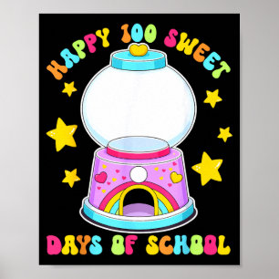 Poster Distributeur de bonbons vide pour 100 jours d'écol