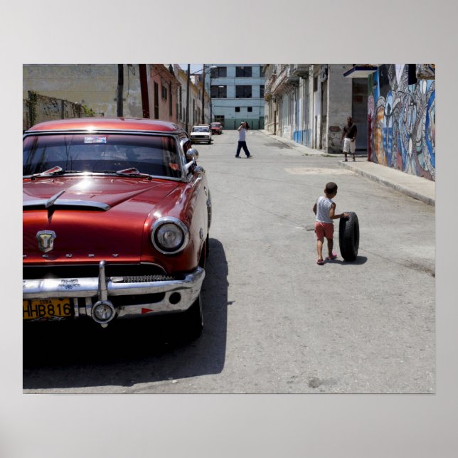 Poster district de Hamel africain, La Havane, Cuba, UNESC (Devant)