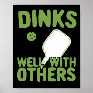 Poster Dit Bien Avec D'Autres Amoureux Joueur De Pickleba