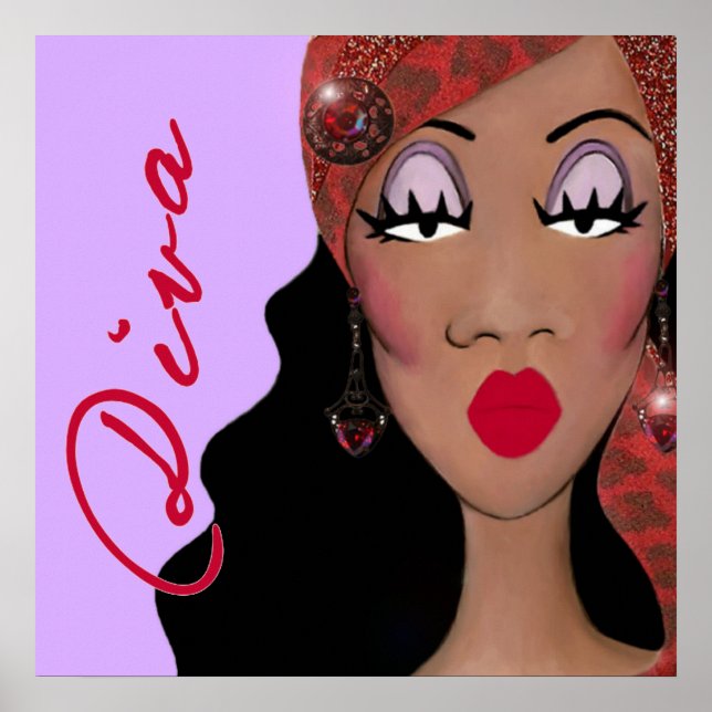 Poster Diva est un mot à quatre lettres (Devant)