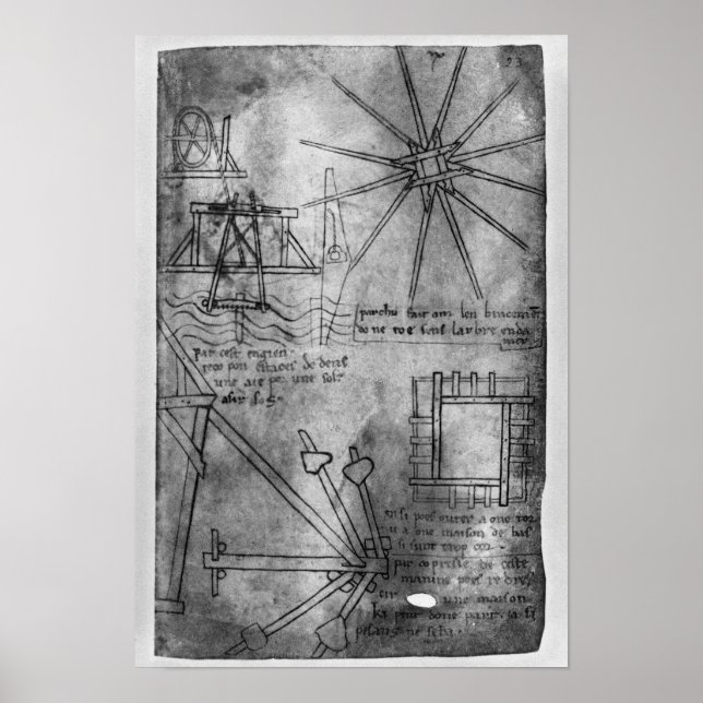 Poster Divers moteurs et instruments (Devant)