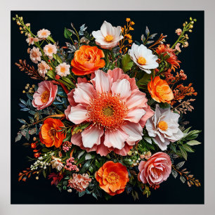 Poster Diverses fleurs