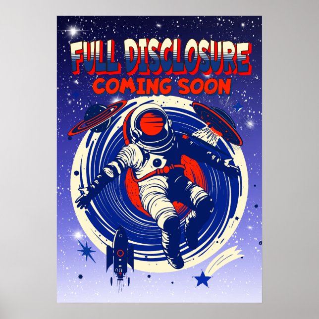 Poster Divulgation complète à venir bientôt | L'astronaut (Devant)