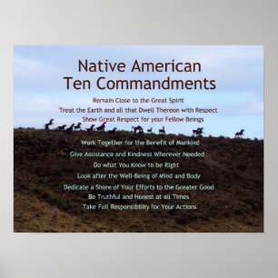 Poster Dix commandements