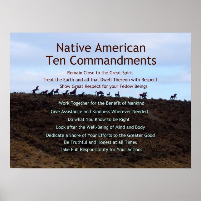 Poster Dix commandements (Devant)