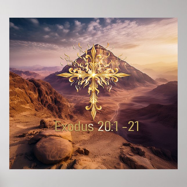 Poster Dix commandements (Devant)