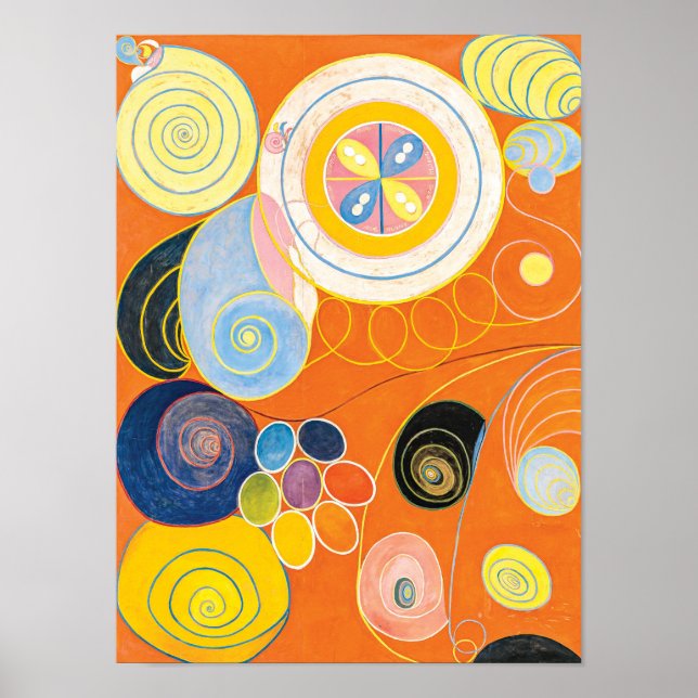 Poster Dix plus grandes, no 3, Jeunesse | Hilma af Klint  (Devant)