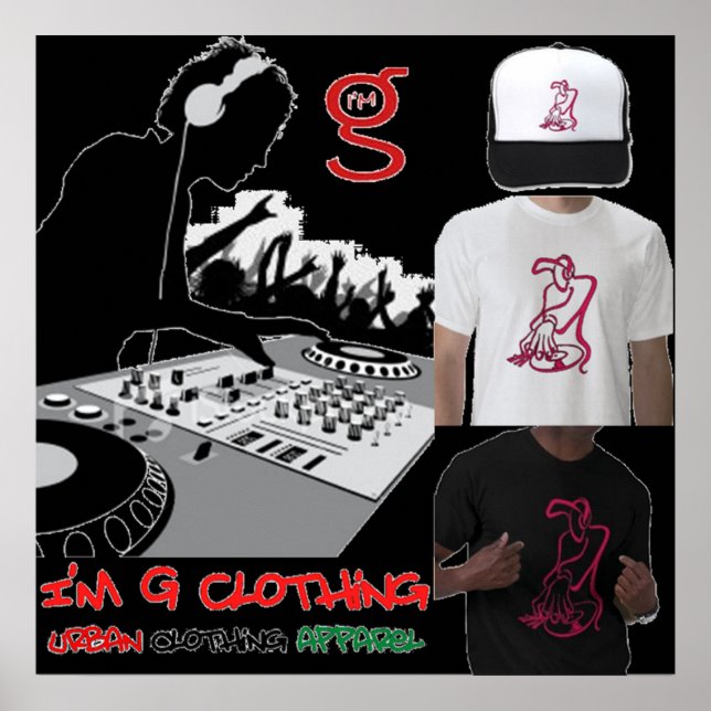 Poster DJ de I'm G Clothing (Devant)