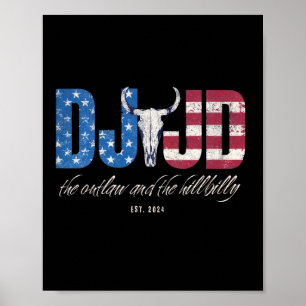 Poster Dj Jd Ridin Avec L'Outlaw Et Hillbilly Trump 20