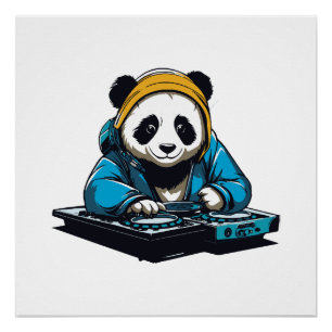 Poster DJ Kawaii Panda