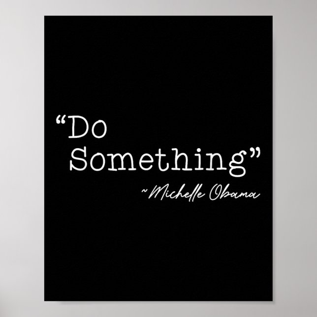 Poster Do Soing Michelle Obama - Uni-adultes, Noir, Petit (Devant)