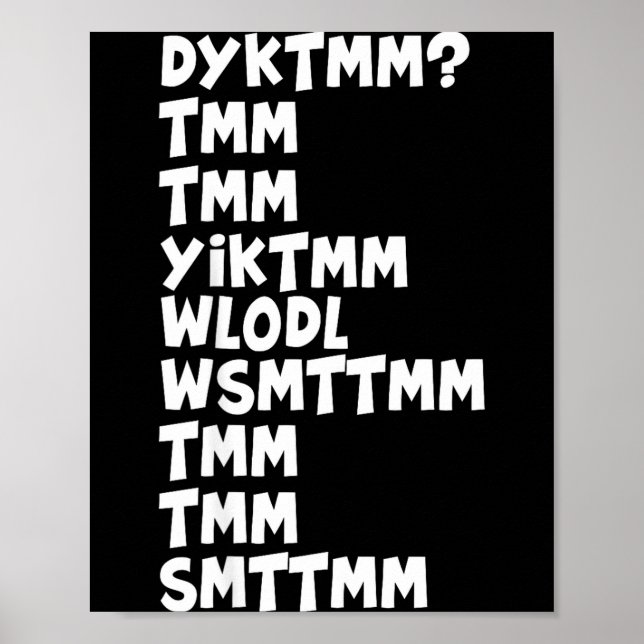 Poster Do You Know The Muffin Man Dyktmm Nostalgia Funny  (Devant)
