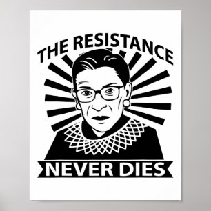 Poster Dobetterdesignsco Rbg Ruth Byder Ginsburg Résistan