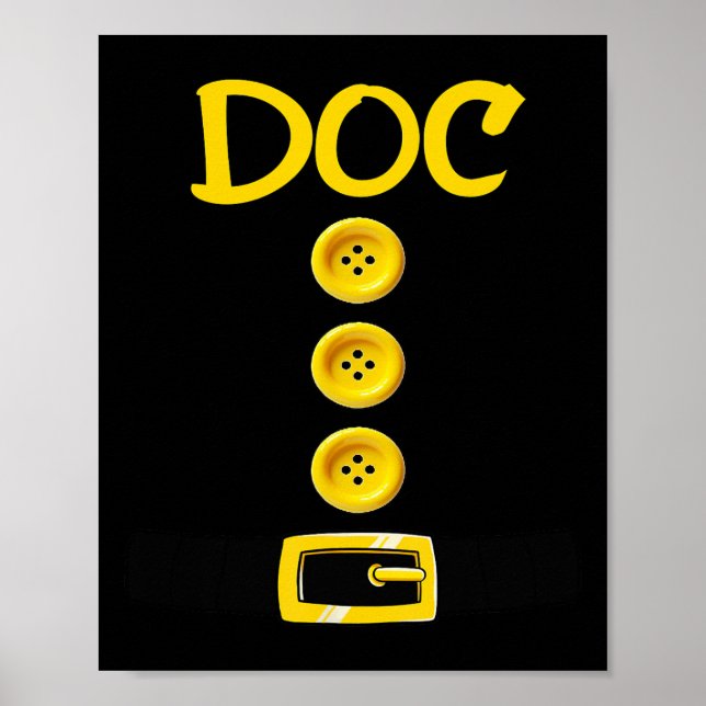 Poster Doc Dwarf Costume d'Halloween Couleur Correspondan (Devant)