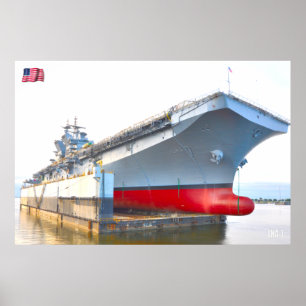 Poster DOCK SEC ! - Navires américains