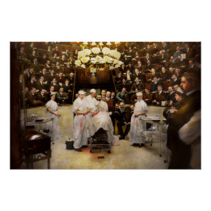 Poster Docteur - Chirurgien - Debout uniquement 1902