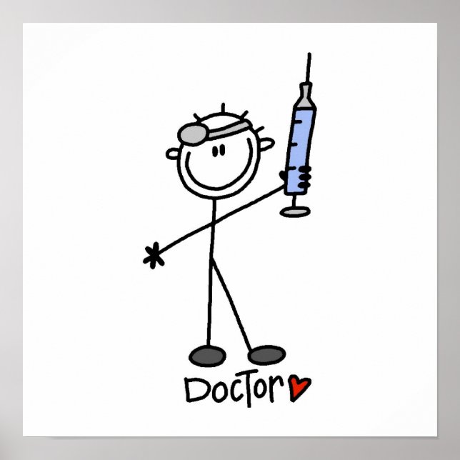 Poster Docteur de la figure de bâton de base (Devant)