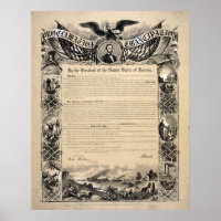 Document de proclamation d'émancipation Imprimer